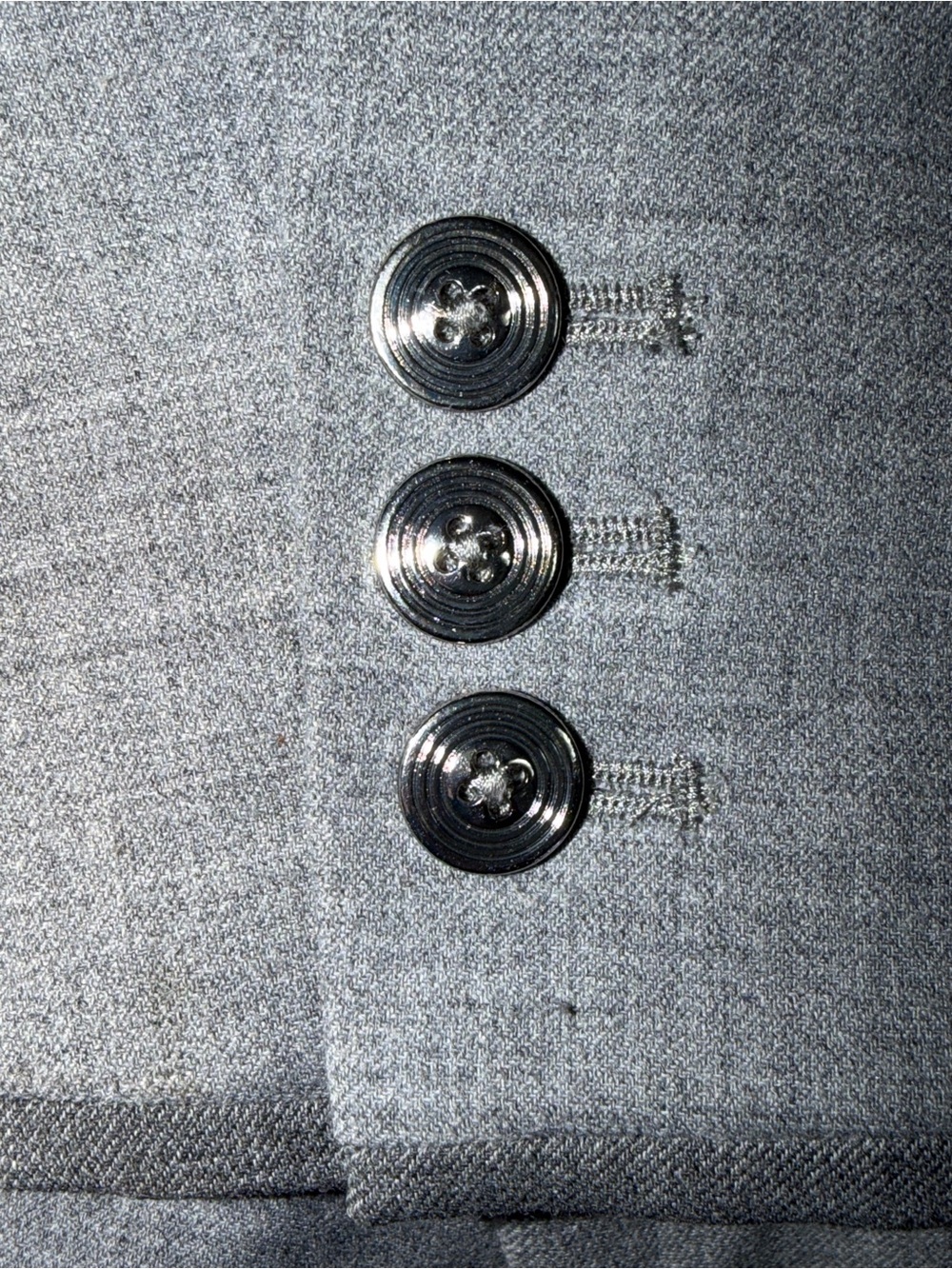 White House Black Market Gray Two-Piece Suit Blazer and Wide-Leg Trousers EC - Picture 9 of 9